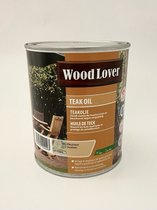 Wood Lover Teak Oil - Kleurloos - Voedt exotische houtsoorten - Beschermt tegen vergrijzing - 0.75 L