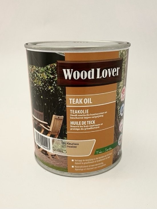 Huile de Teck WoodLover - Incolore - 0,75L - 2025m² - 001 - Incolore