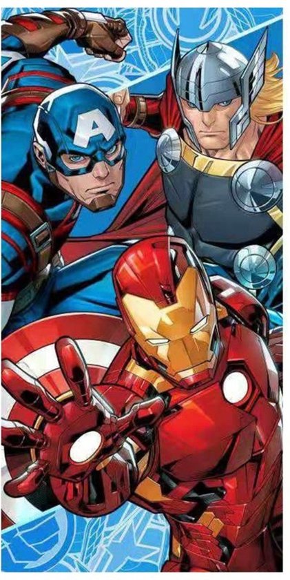 Serviette Avengers - 140 x 70 cm. - Serviette de plage Marvel Avenger -  séchage rapide | bol.com