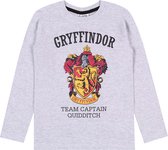 Grijs shirt van Griffoendor met lange mouwen - Harry Potter / 158 cm