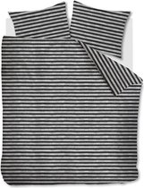 Ariadne at Home Knit Stripes dekbedovertrek - Lits-Jumeaux - 240x200/220 - Zwart Wit