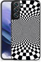 Smartphone Hoesje Geschikt voor Samsung Galaxy S22 Pro Bumper Hoesje met Zwarte rand Illusie