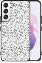 Telefoonhoesje Geschikt voor Samsung Galaxy S22 TPU Silicone Hoesje met Zwarte rand Stripes Dots