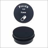 Boîte à pilules avec gravure du nom - Femm