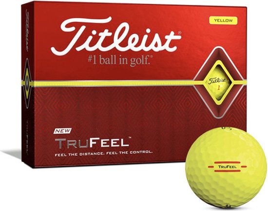 Titleist TruFeel dozijn golfballen geel, nieuwe Trusoft 2022