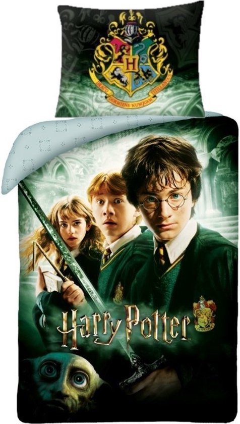 Harry Potter Dekbedovertrek Lumos - Eenpersoons - 140 x 200 cm - Katoen
