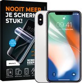 iPhone X  Matt Cleanfilm Screenprotector - Glasbeschermer mat  – screenprotector mat - Premium - Mat - Screenprotector - voorkomt krassen en barsten - TPU Cleanfilm - supersterk en dun! - Hyd