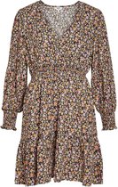 Object Jurk Objelisabeth L/s Dress 119 .c 23037845 Black/flower Dames Maat - 42