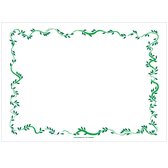 Papieren Placemats wit, motief groen "Floralia" 500 stuks (31x43cm)