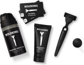 Boldking The Start Pack XL voor normale huid - houder + 2x4 mesjes + Foaming Shave Gel + Aftershave Cream