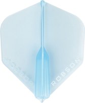 Robson Plus Dartflights - Crystal Clear Blauw