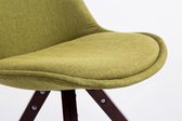 Eetkamer - Bezoekersstoel Sievi Stof Square legs CE, Groen