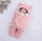S.A.C. - Baby inbakerdoek - 0-6 maanden - Teddy - beer - Teddybeer - Roze