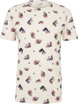 TOM TAILOR alloverprinted T-shirt Heren T-shirt - Maat M