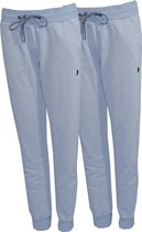 Lot de 2 pantalons de survêtement Donnay avec élastique Carolyn - Pantalons de sport - Femme - Taille XXXL - Bleu pâle