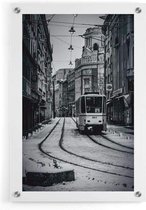 Walljar - Lisbon Tram - Muurdecoratie - Plexiglas schilderij