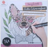Glitter kleurboek “Furry Friends“