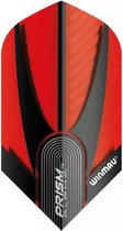 WINMAU - Prism Alpha Slim Rood en Zwart Dartvluchten - 1 set per pakket (3 vluchten in totaal)