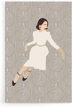 Walljar - Sitting Woman - Muurdecoratie - Poster