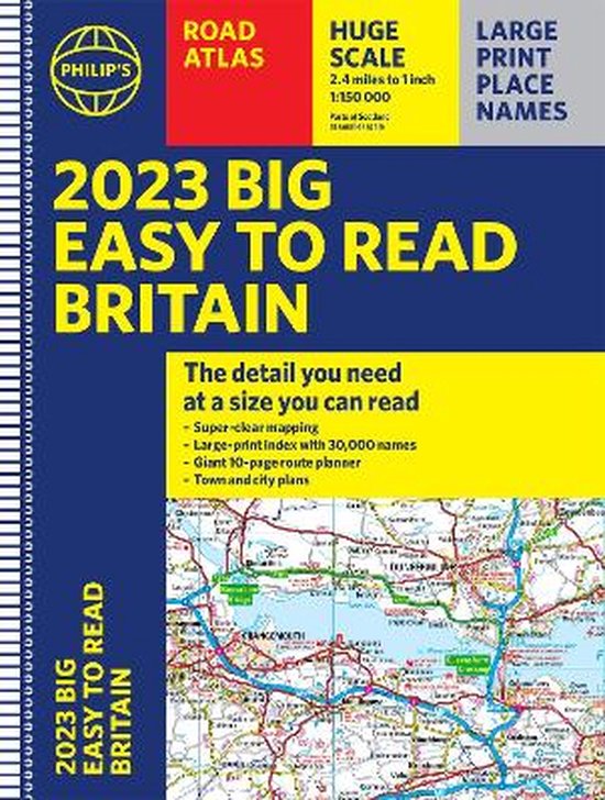 Philip's Road Atlases 2023 Philip's Big Easy to Read Road Atlas