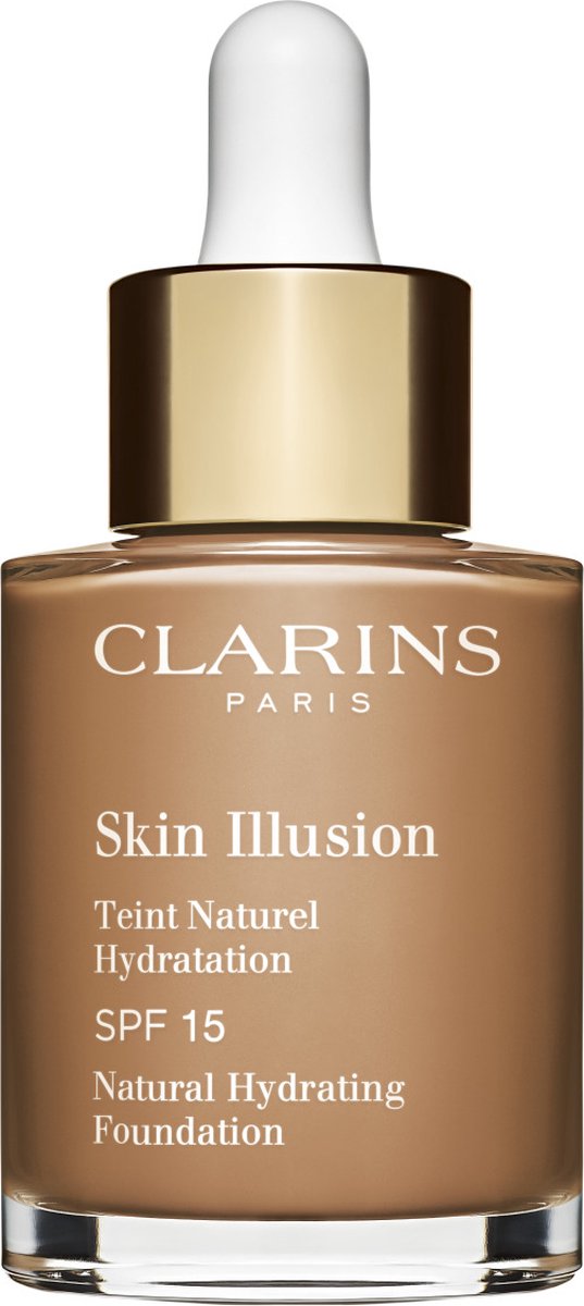 Goedkoopste Clarins Skin Illusion Teint Naturel Hydratation - SPF 15 - Foundation - 113 Chestnut - 30 ml
