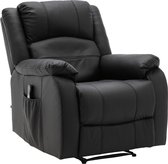 Fauteuil Siilinjarvi Kunstleer met massagefunctie, Grijs