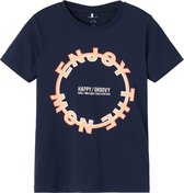 Name it t-shirt jongens - blauw - NKMdanol - maat 146/152