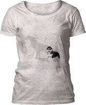 Ladies T-shirt Shadow of Greatness Dog White M