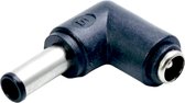 Ninzer 90 graden 6.0x4.4 Male Plug naar 5.5x2.1 Female Socket Jack DC Power Connector