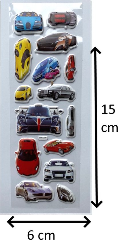 150+ Stickers Auto - 12 Stickervellen Auto's - Verschillende Sets - Auto  Stickers -... | bol.com