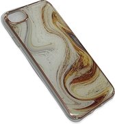 Apple iPhone  6 / 7 / 8 / SE 2020  Hoesje Goud Marmer  Stevige Siliconen TPU Case – iPhone 6 / 7 / 8 / SE 2020 Luxe Xtreme Back Cover Stevige Shockproof telefoon hoesje
