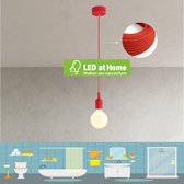 LEDatHOME – E27 Badkamer - Balkon hanglamp inclusief LED-lamp – Rood