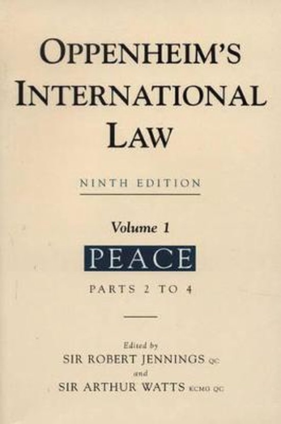 Oppenheim'S International Law - cover