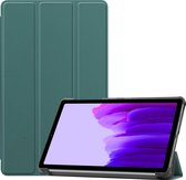 Samsung Galaxy Tab A7 Lite Tri-Fold - Samsung tablet A7 Lite case (8.7 inch) - Tri-Fold case - hoes Samsung tablet  - Samsung tablet case Tri-Fold - Donker Groen