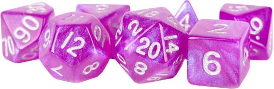 Afbeelding van het spel Dobbelsteen - Tiny 10mm (klein) dice Purple dobbelstenen voor o.a. Dungeons & Dragons