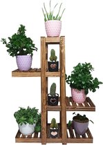 Natuurlijke Houten Decoratief Balkon Tuin Bloempot Bloempot Stand Bloempot 90 cm x 65 cm