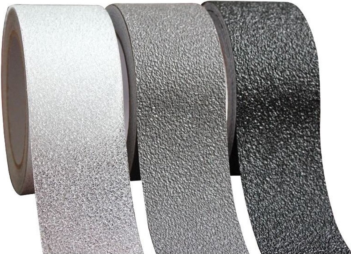 Zelfklevende AntiSlip Stickers - 50mm breed - Op Rol - 5 Meter Lang - Douche/Bad/Trap Plakstrip