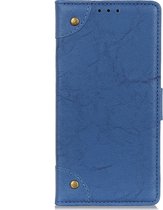 Xiaomi Redmi 8 Hoesje - Mobigear - Ranch Serie - Kunstlederen Bookcase - Blauw - Hoesje Geschikt Voor Xiaomi Redmi 8