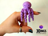 3Dings® 3D geprinte Octopus - 3D Fidget Toy - Kleur naar wens - Uniek Geschenk - Custom 3D Prints - Speelgoed Game