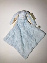 Antonio Knuffeldoek pluche konijn - baby tutdoek - Knuffel doek konijn licht blauw