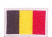 Vlag België geborduurde patch embleem | Strijkpatch embleemes | Military Airsoft