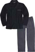Adamo pyjama Benno zwart (Maat: 4XL)