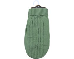 Boony - hondentrui - kabeltrui - Kleur: olijfgroen - Ruglengte: 40 cm