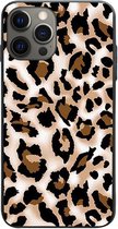 iPhone 12 Pro Max hoesje - iPhone hoesjes - Pasjeshouder - Panterprint - Backcover - Able & Borret