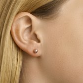 The Jewelry Collection Oorknoppen Half-bol - Roségoud