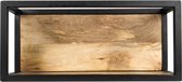 HSM Collection Wandbox Levels - 55x25 cm - mangohout/ijzer