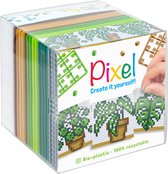 Pixelhobby Pixel Créez-le vous-même ensemble de cubes plantes 6,2 x 6,2 cm
