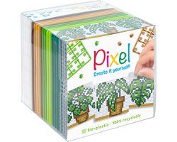 Pixelhobby Pixel Create it yourself kubussetje planten 6,2 x 6,2 cm
