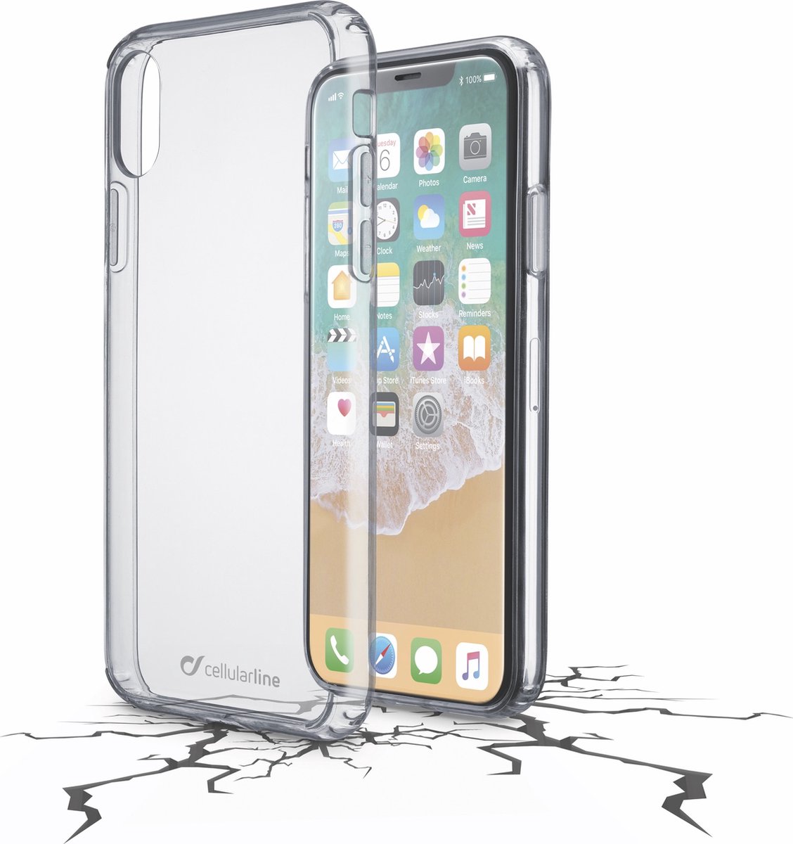 Apple backcover Clear Duo transparant