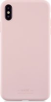 iPhone XS Max, hoesje silicone, blush roze